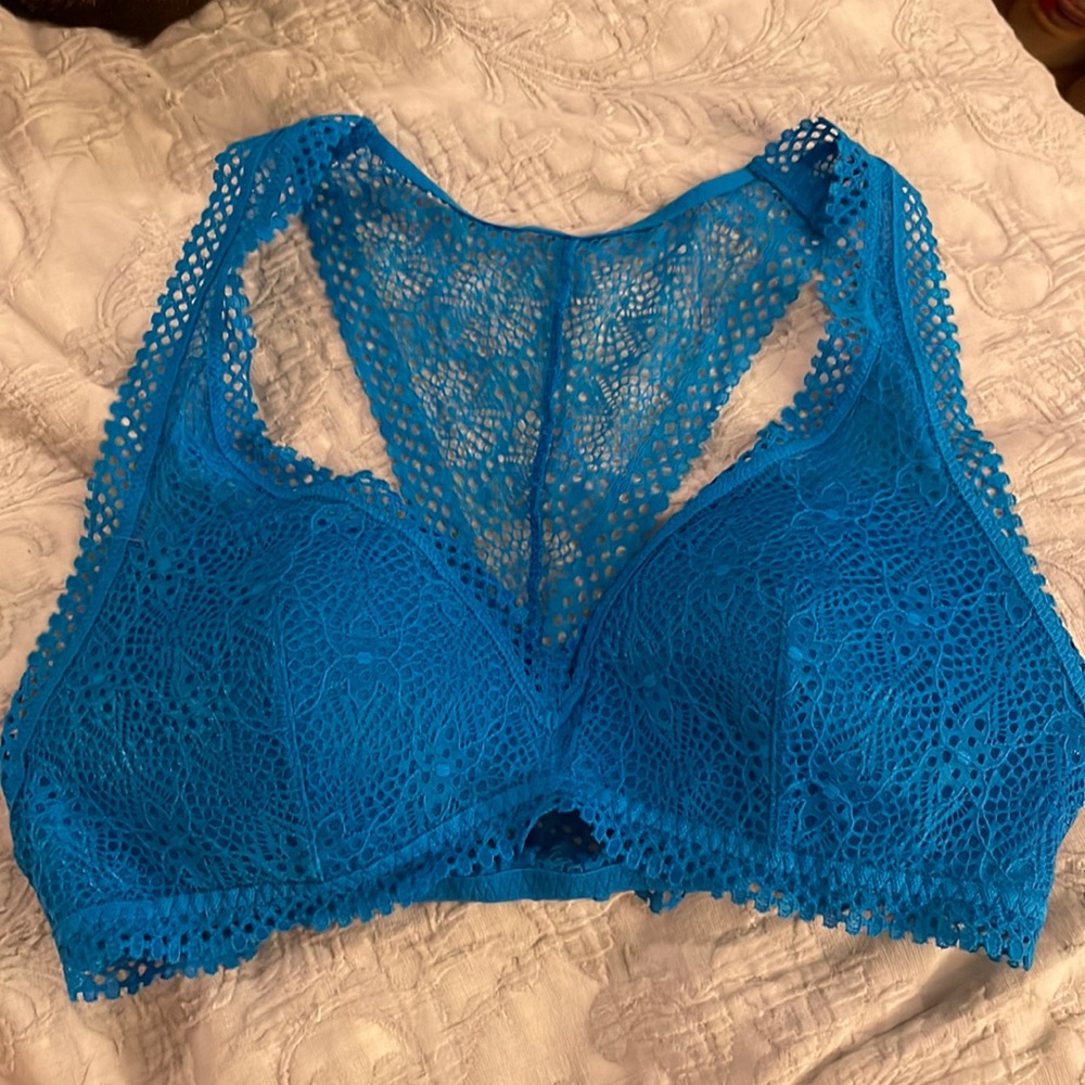 Teal Victoria’s secret slip on lace bra